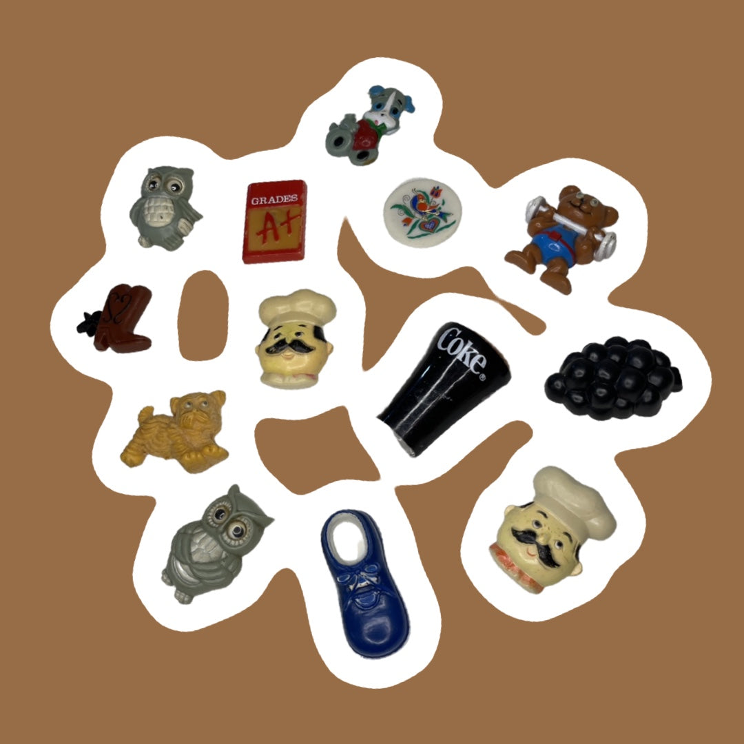 Set of 13 Assorted Vintage Refrigerator Magnets