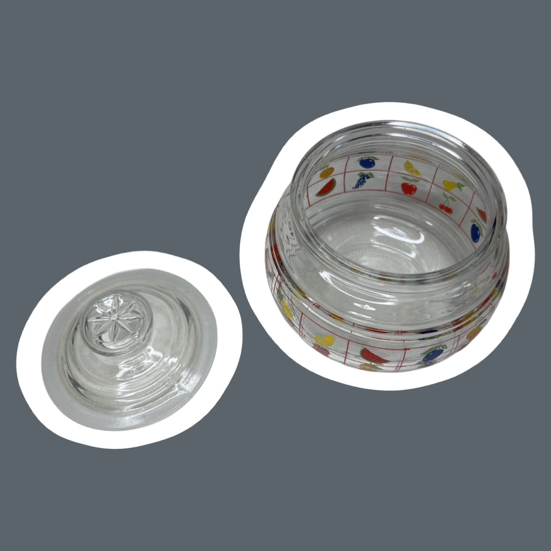 ‘KIG Indonesia’ Lidded Fruit Pattern Jar