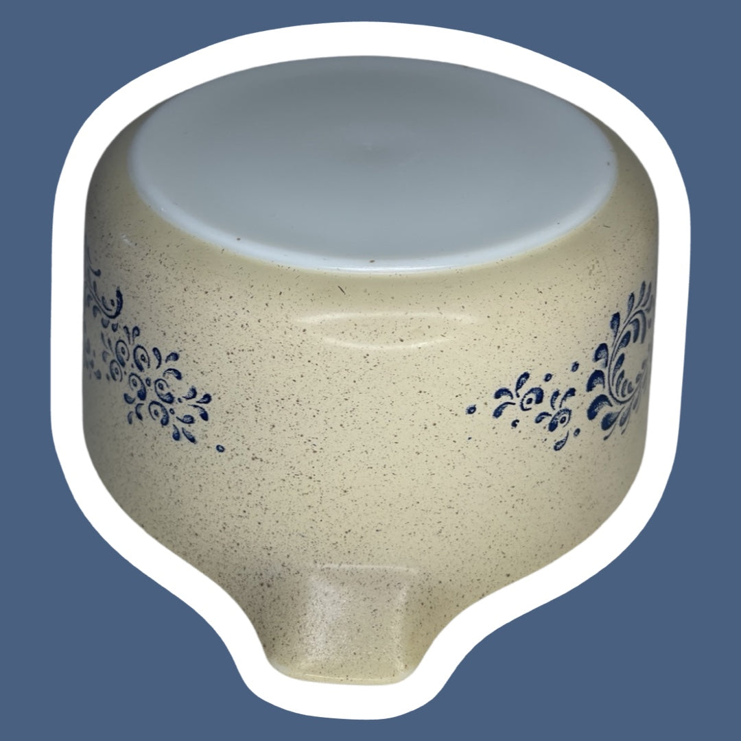 Cacerola de vidrio para leche de 1,5 cuartos de galón de Pyrex, diseño "Homestead", n.° 474-B