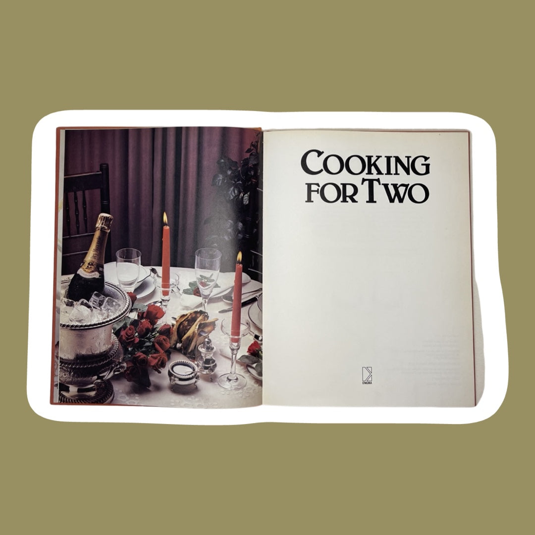 1978 'Cooking for Two' Hard Cover Cookbook