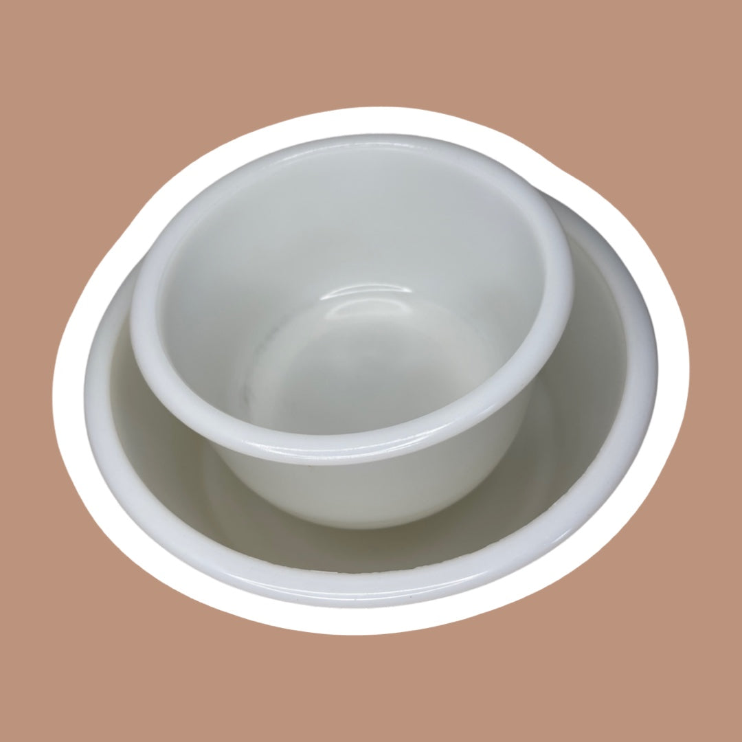 Juego de 2 cuencos resistentes para batidora de pie de vidrio con leche