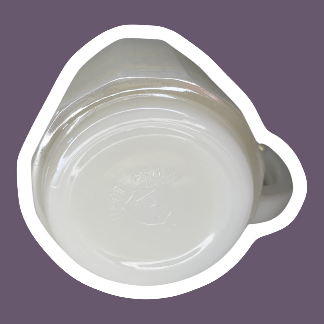 Vela en taza de cera de soja de vidrio con textura "Moonglow" opalescente/iridiscente de Federal Glass