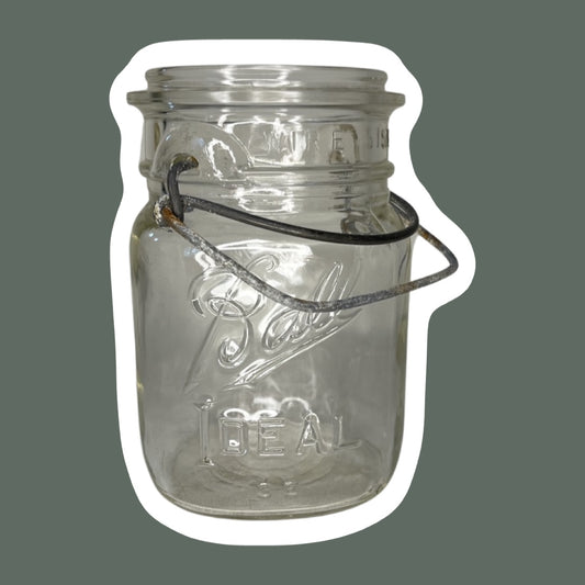 Frasco de alambre transparente con forma de bola, 16 oz, SIN TAPA