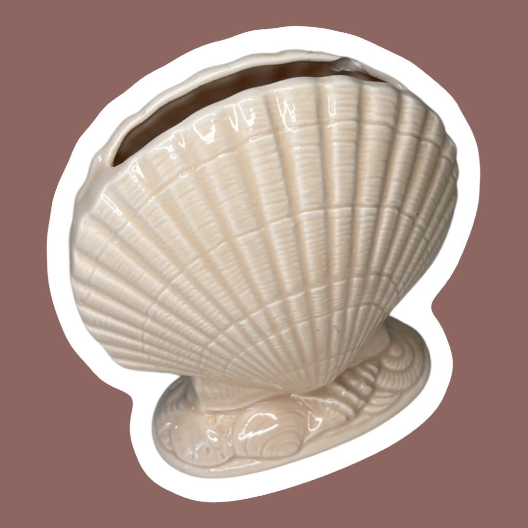 1980s Pastel Pink 'Laslo for Mikasa' Seashell Vase, Made in Japan