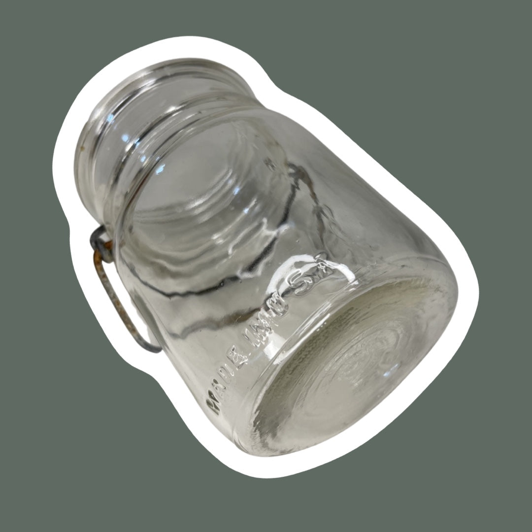 Frasco de alambre transparente con forma de bola, 16 oz, SIN TAPA