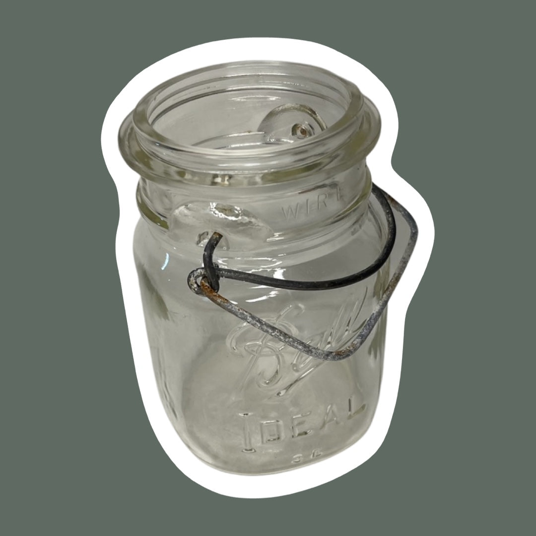 Frasco de alambre transparente con forma de bola, 16 oz, SIN TAPA