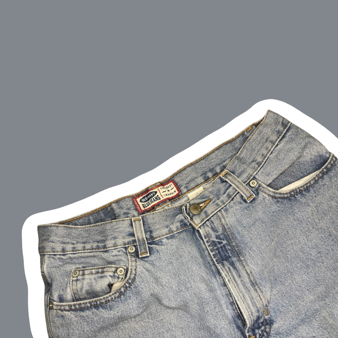 Vaqueros azules claros de lavado claro Old Navy para mujer, década de 1990, talla 12 para mujer