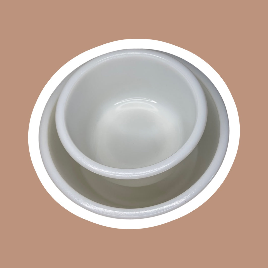 Juego de 2 cuencos resistentes para batidora de pie de vidrio con leche