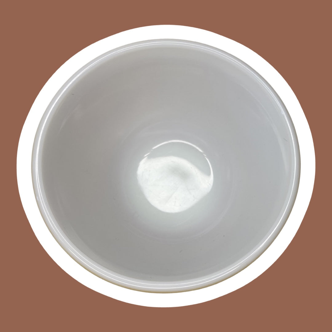 Tazón para mezclar de vidrio con leche de 1,5 puntos con diseño de mariposa dorada de Pyrex n.° 401