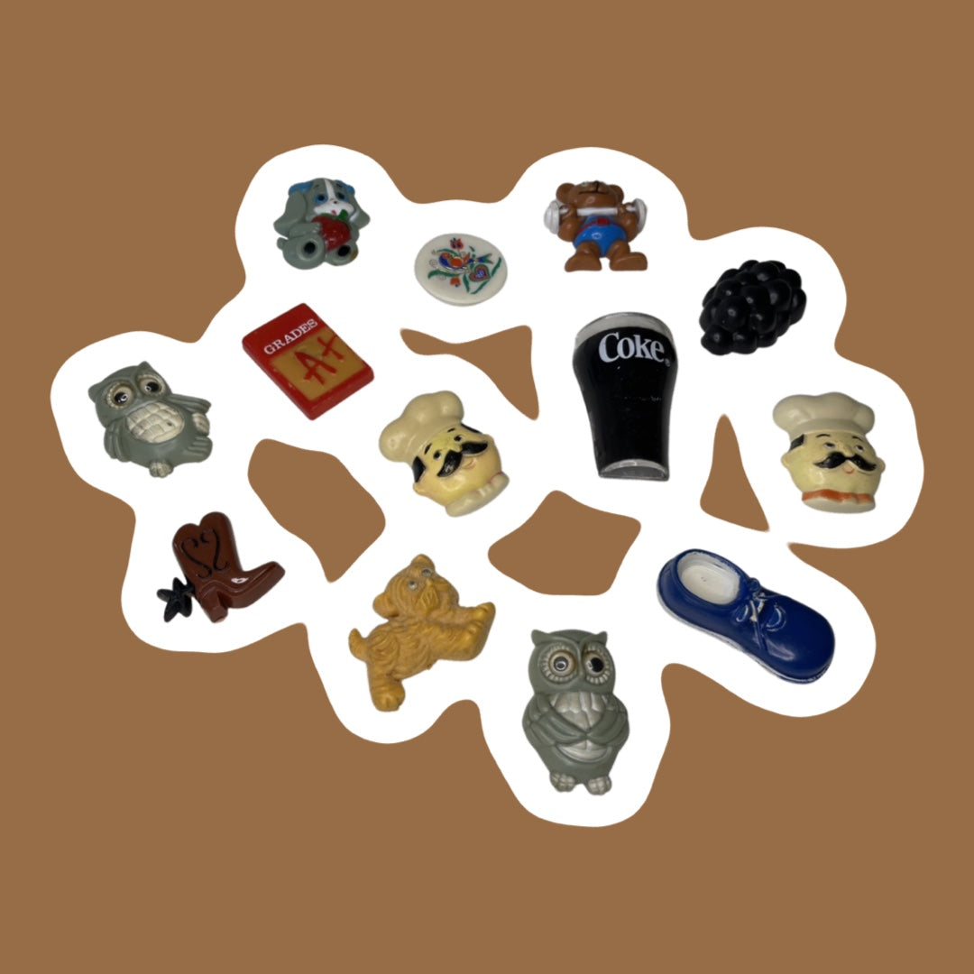 Set of 13 Assorted Vintage Refrigerator Magnets
