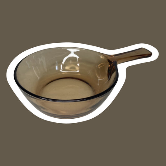 Olla para salsa de vidrio color ámbar 'Visions' de Corning