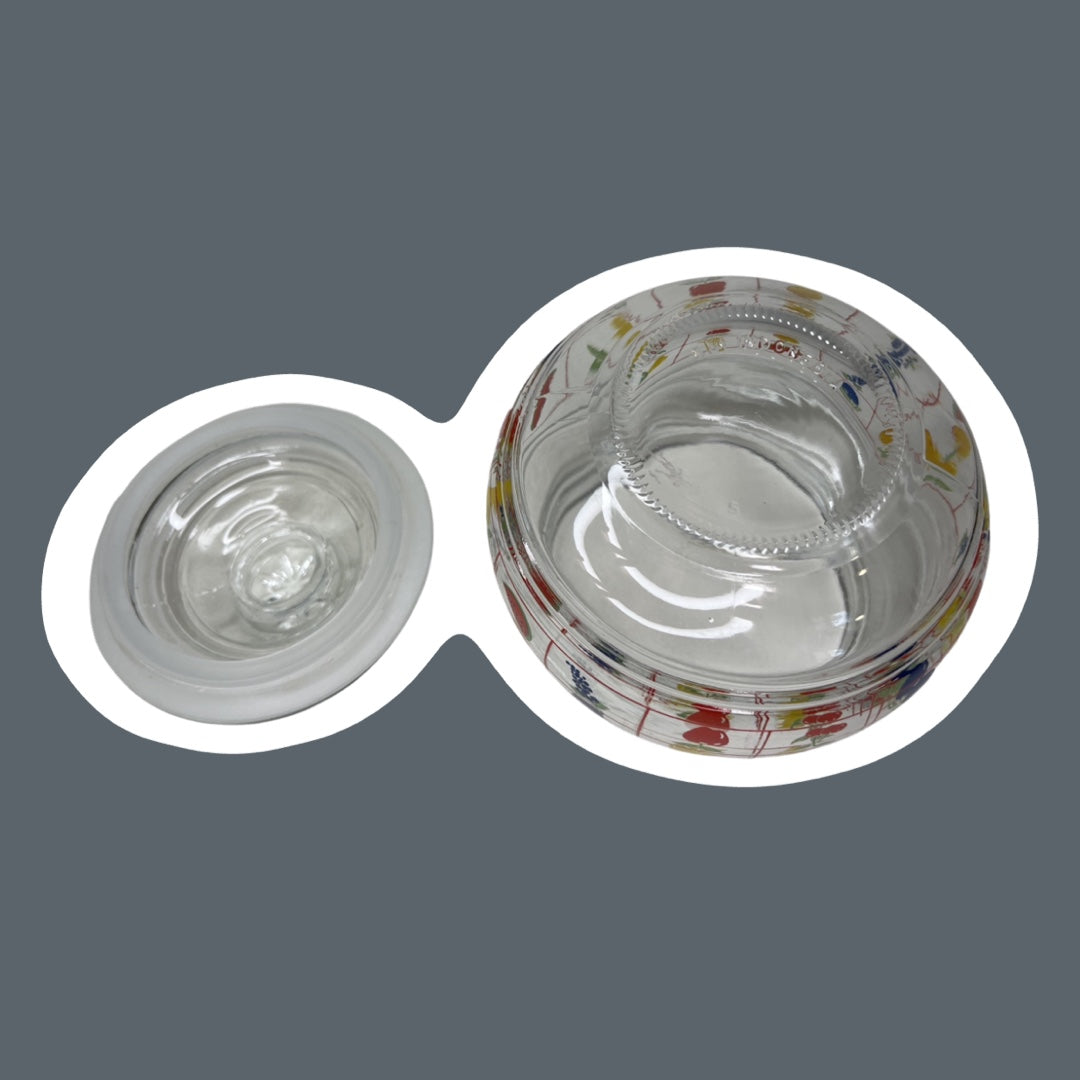 ‘KIG Indonesia’ Lidded Fruit Pattern Jar