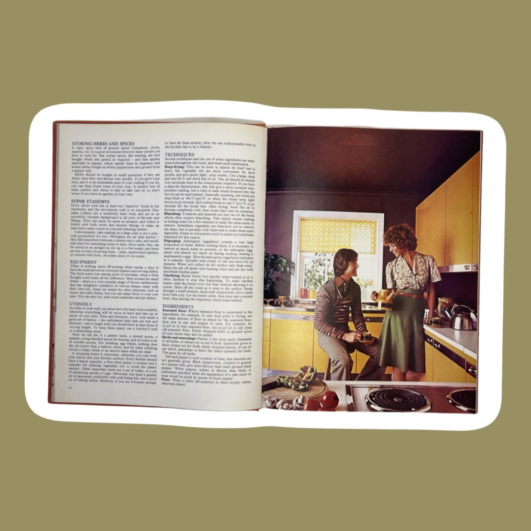 1978 'Cooking for Two' Hard Cover Cookbook