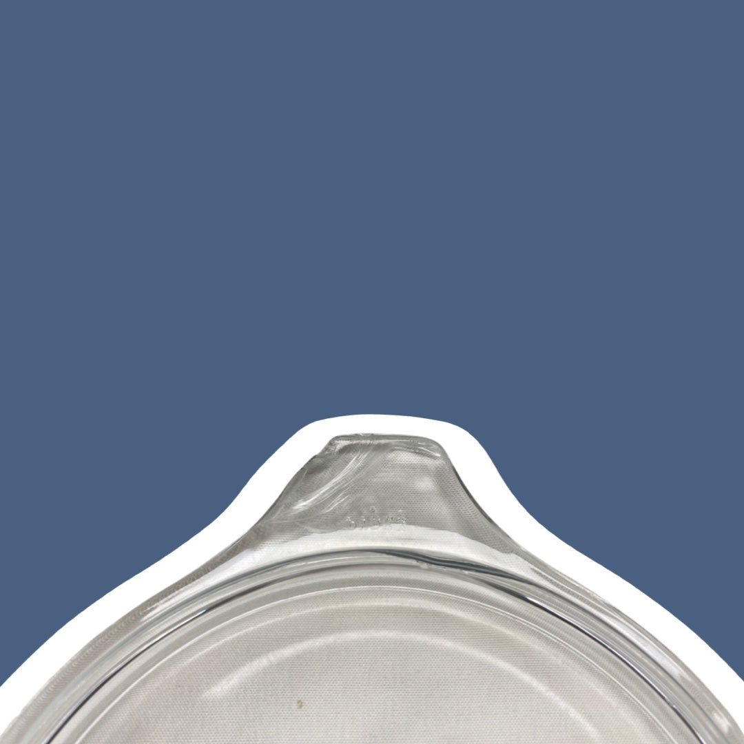 Cacerola de vidrio para leche de 1,5 cuartos de galón de Pyrex, diseño "Homestead", n.° 474-B