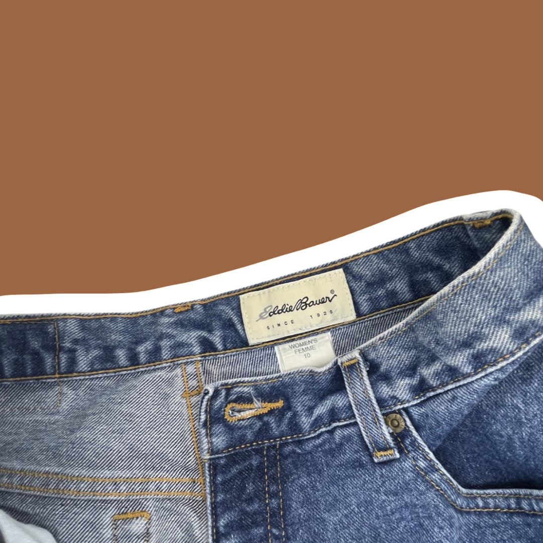 Pantalones cortos vaqueros para mujer 'Eddie Bauer', talla 10
