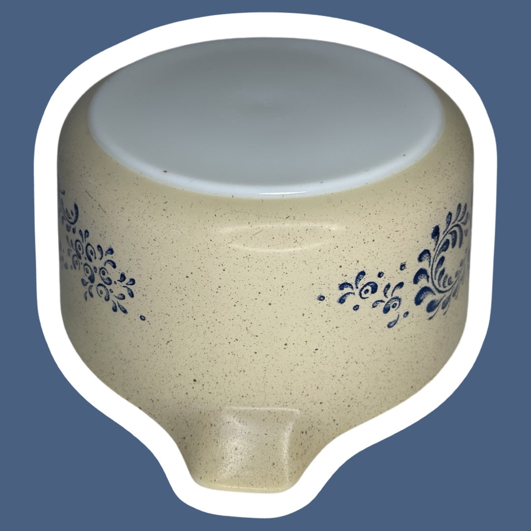 Cacerola de vidrio para leche de 1,5 cuartos de galón de Pyrex, diseño "Homestead", n.° 474-B