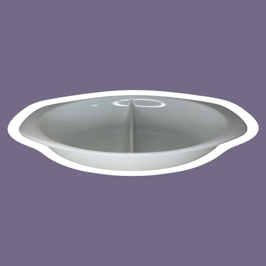 Cacerola dividida Pyrex Opal n.° 1063, 1,5 cuartos de galón