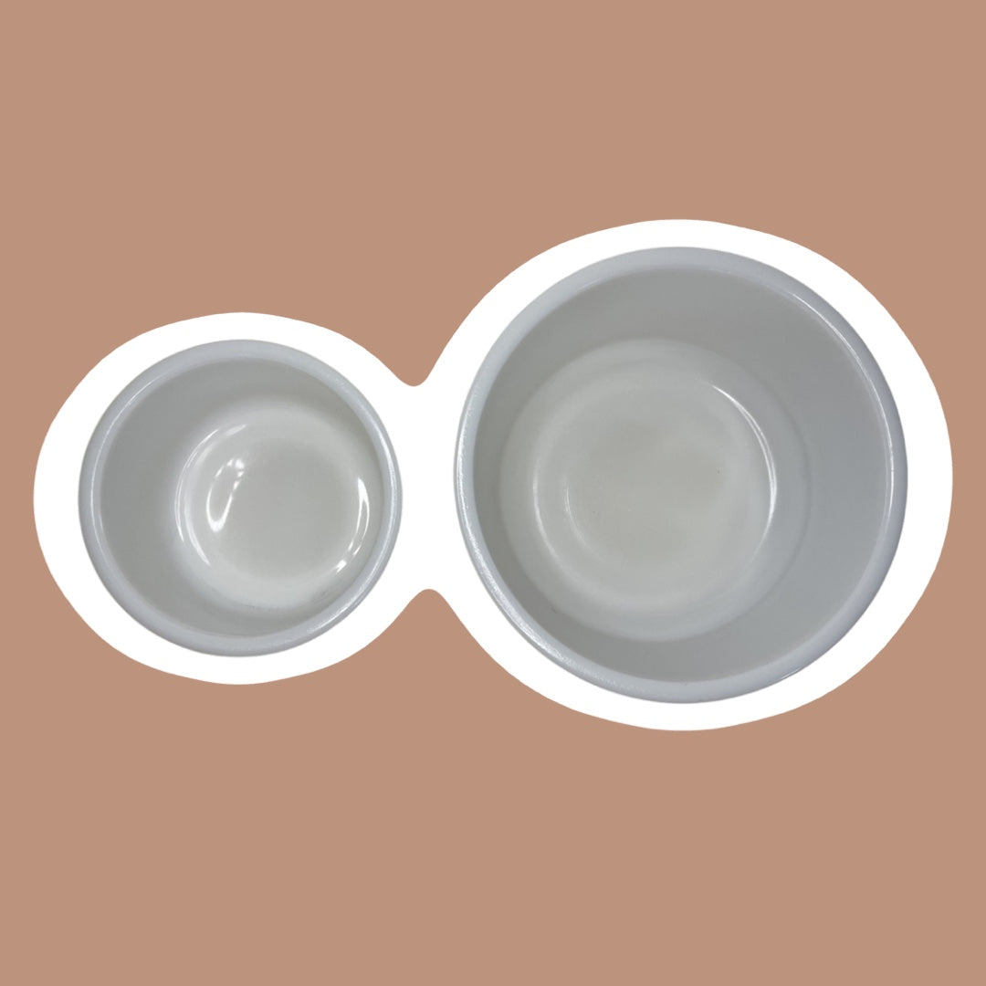 Juego de 2 cuencos resistentes para batidora de pie de vidrio con leche