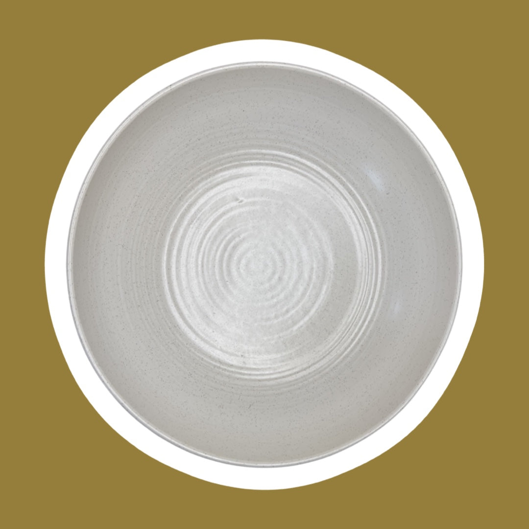 Cuenco grande para servir de cerámica con estampado del suroeste de estilo bohemio "Franciscan Earthenware" de Hacienda Gold