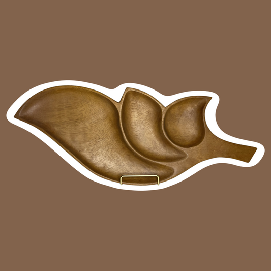 Mid Century, Art Deco, Monkey Pod Wood Tray