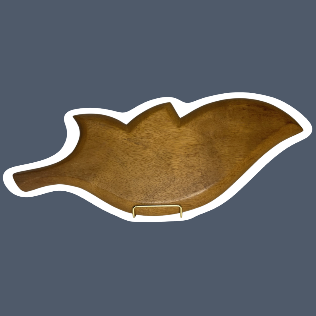 Mid Century, Art Deco, Monkey Pod Wood Tray