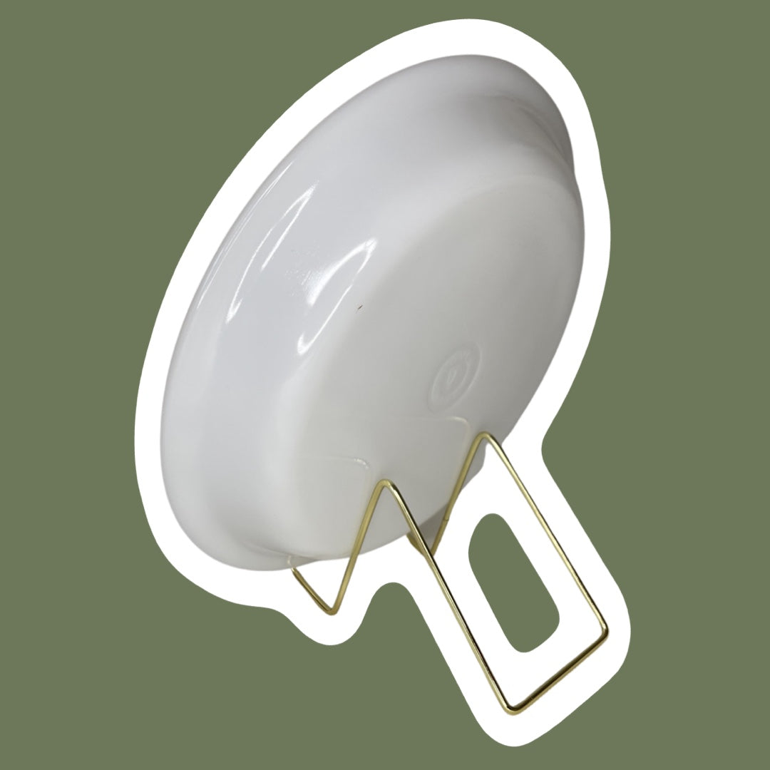 Molde para tartas o pasteles de vidrio con leche de Federal Glass Company