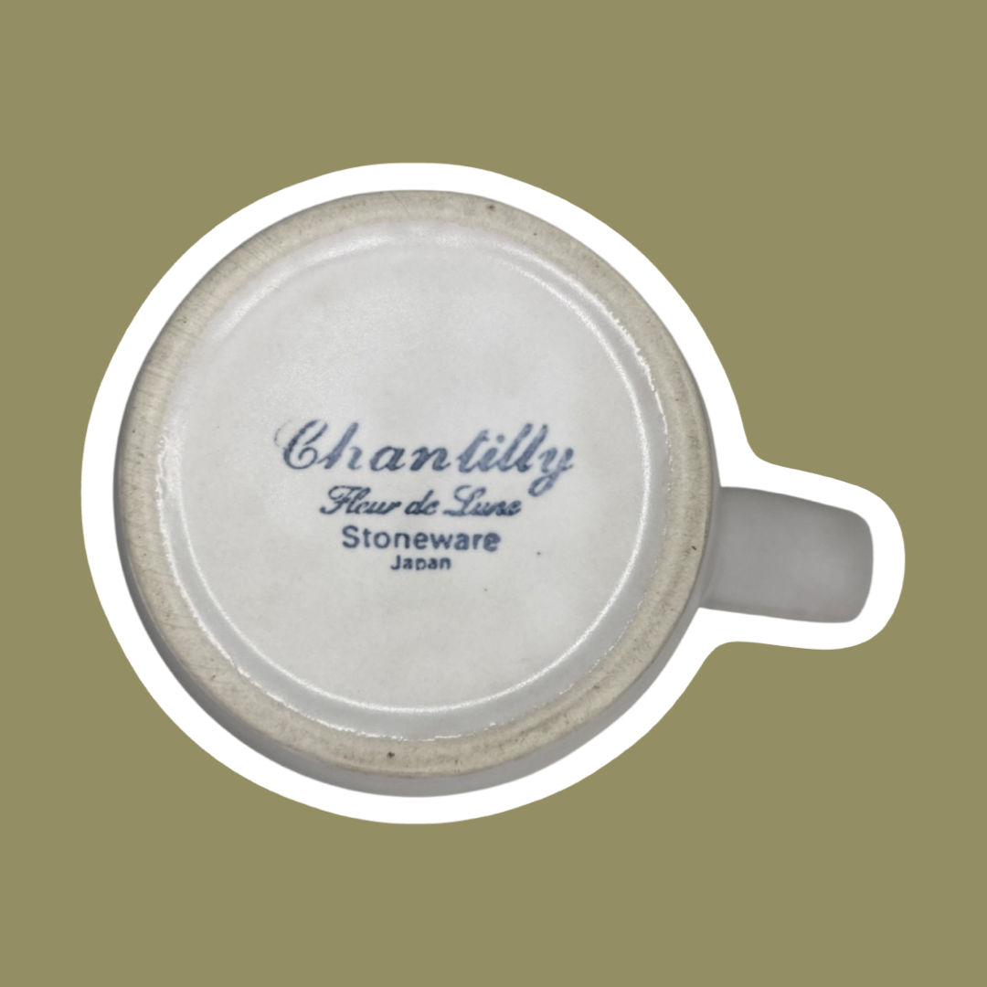 Taza de café Chantilly 'Fleur de Lune' Vela de cera de soja