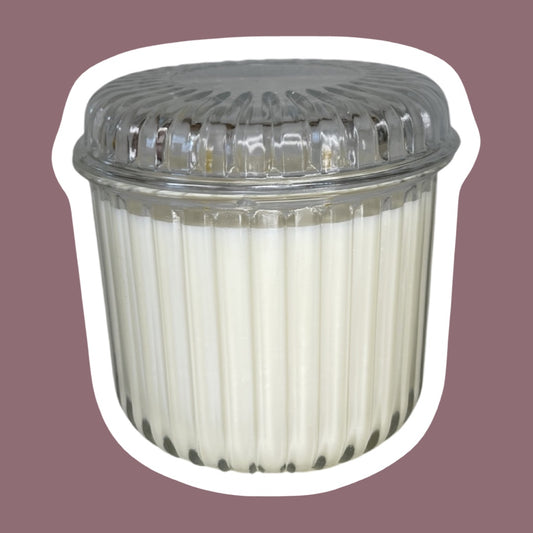 ‘KIG Indonesia’ Glass Candy Dish Soy Wax & Hemp Wick Candle