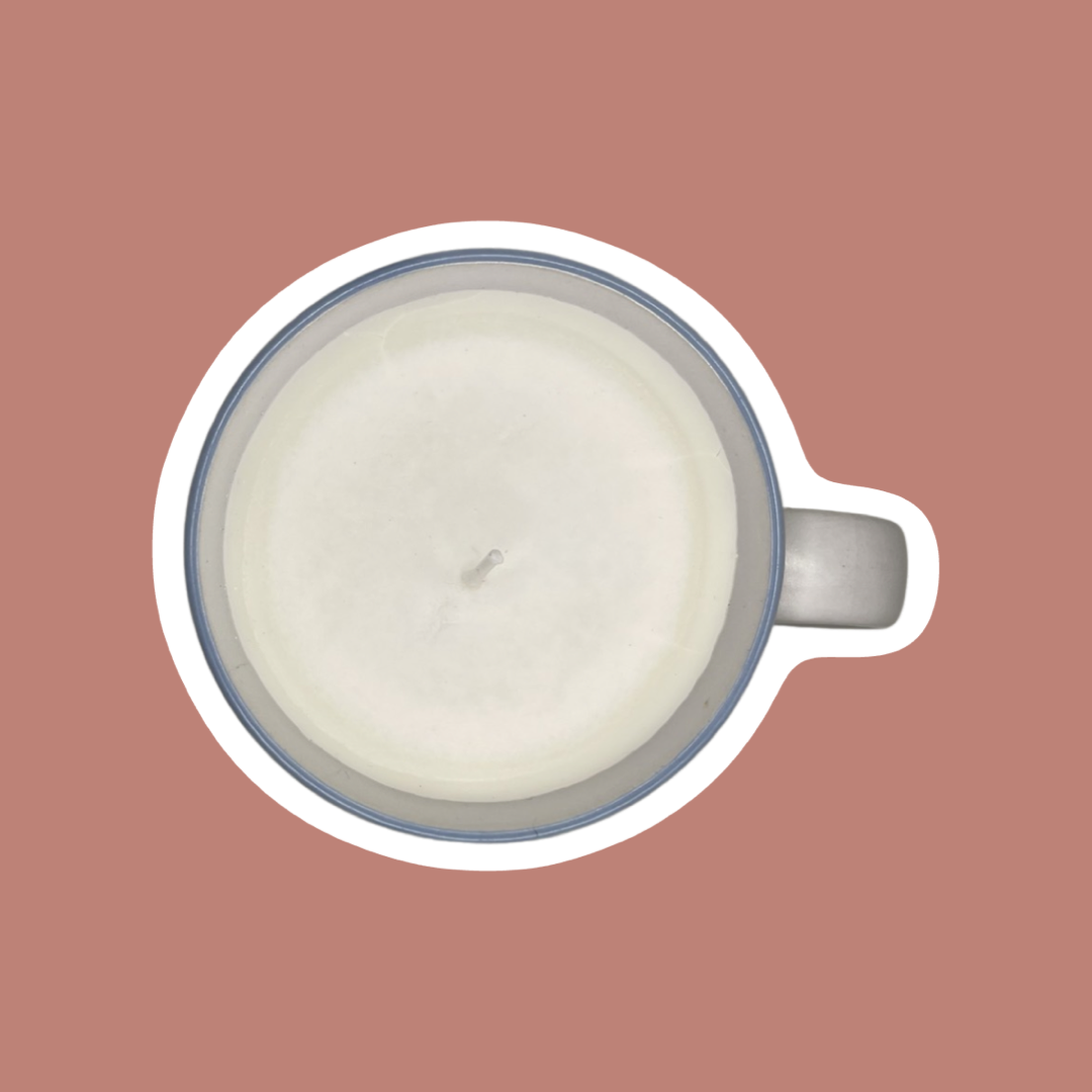 Taza de café Chantilly 'Fleur de Lune' Vela de cera de soja