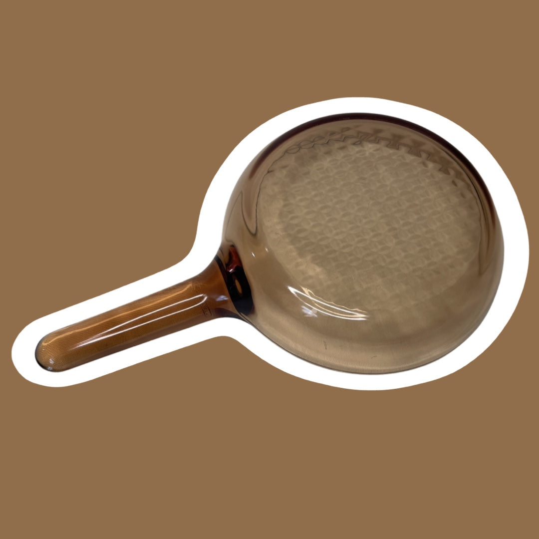 Sartén de vidrio ámbar de 7" "Visions" de Corning Ware