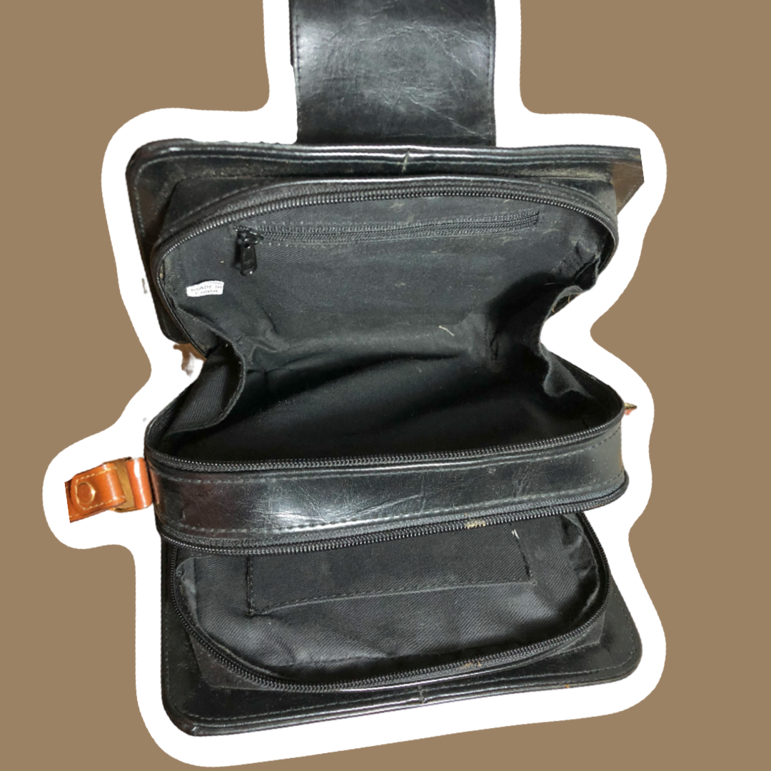 Bolso bandolera de piel sintética vegana 'Marchino' de los años 80