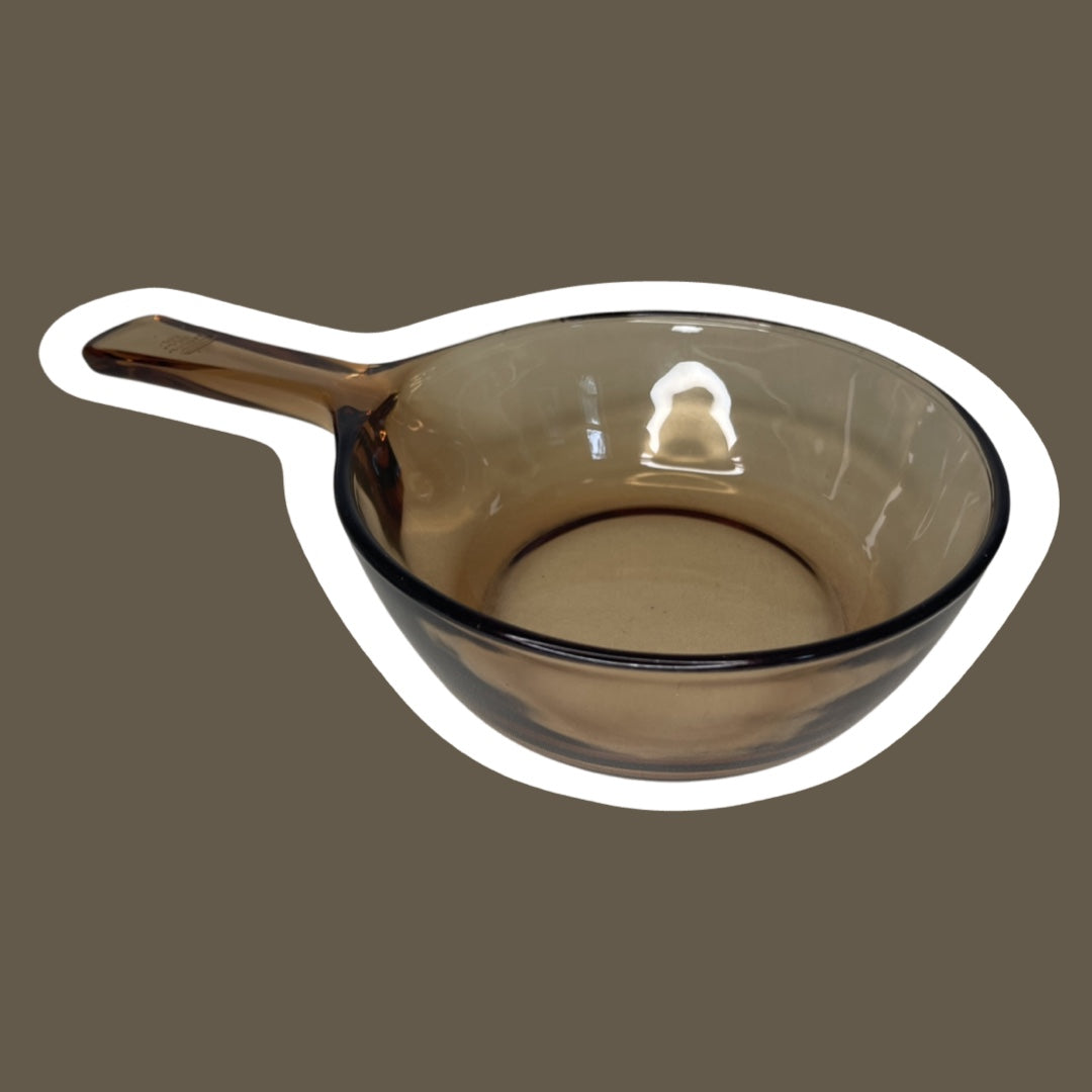 Corning ‘Visions’ Amber Glass Sauce Pot