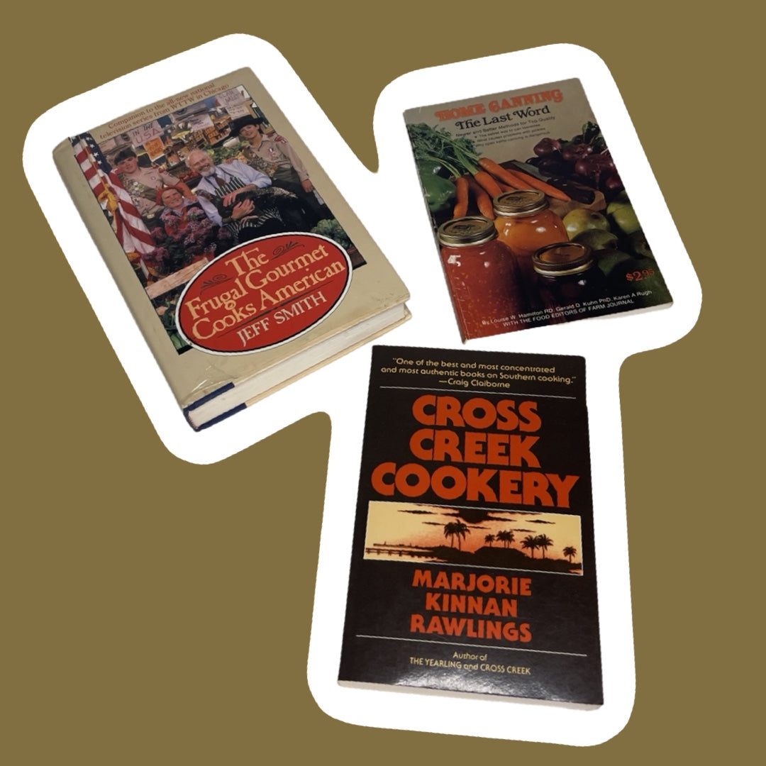 Vintage Canning/Cookbooks Bundle, Set of 3 Books