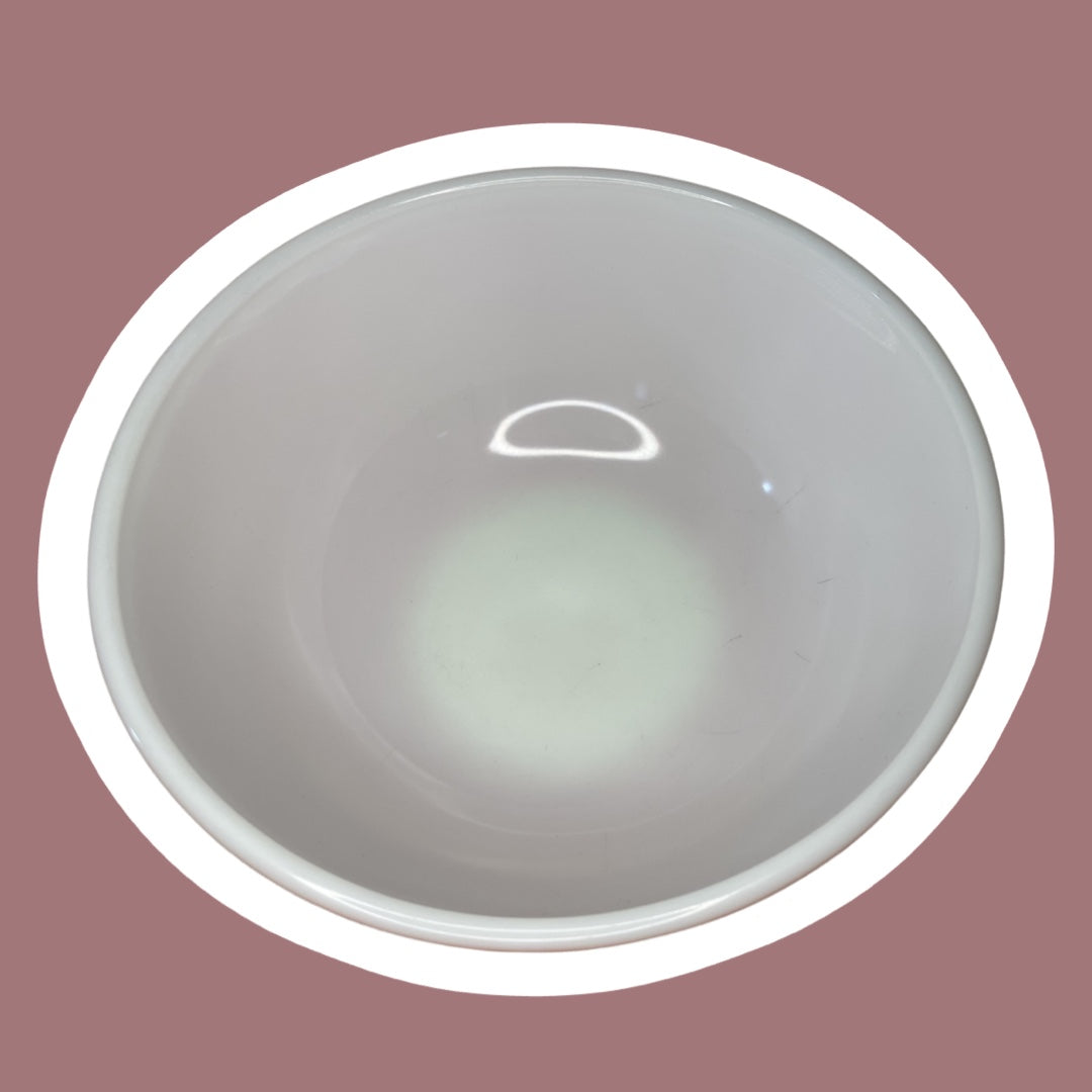 Pink Milk Glass Batter Bowl