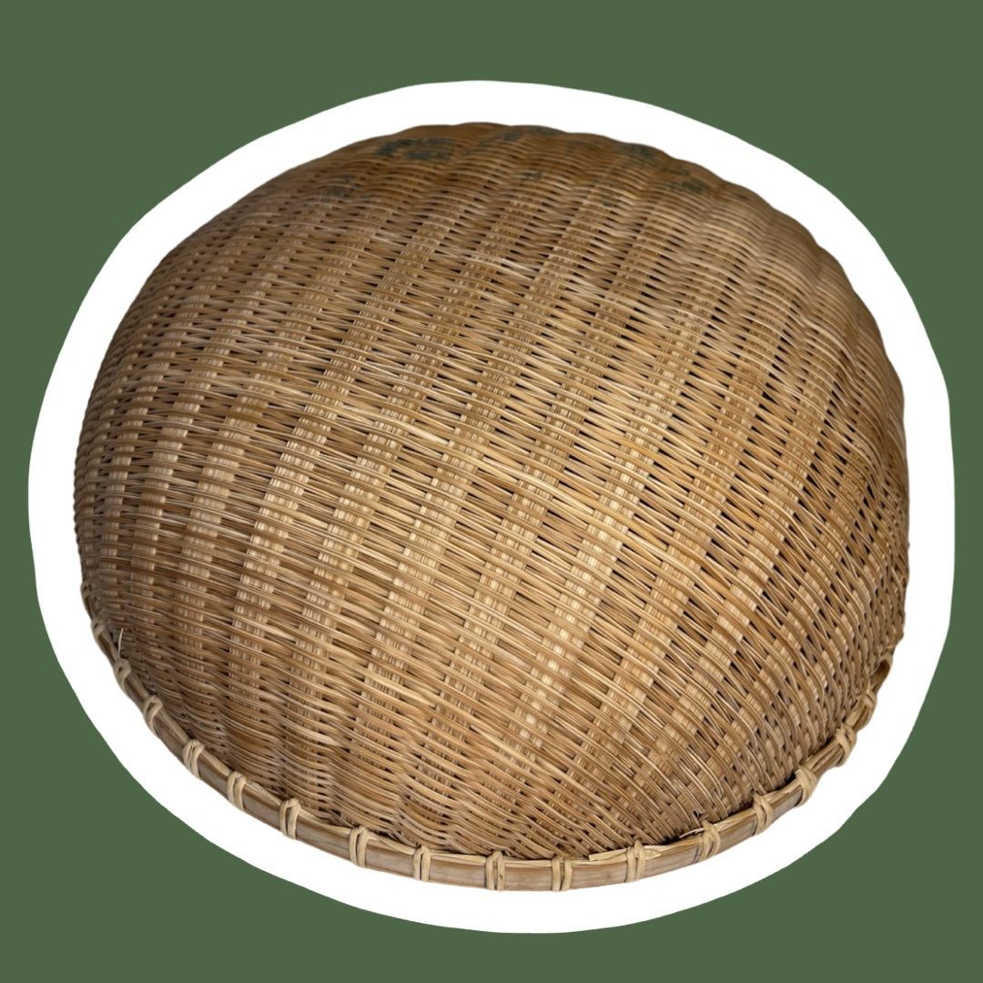 Rounded Woven Wicker Basket